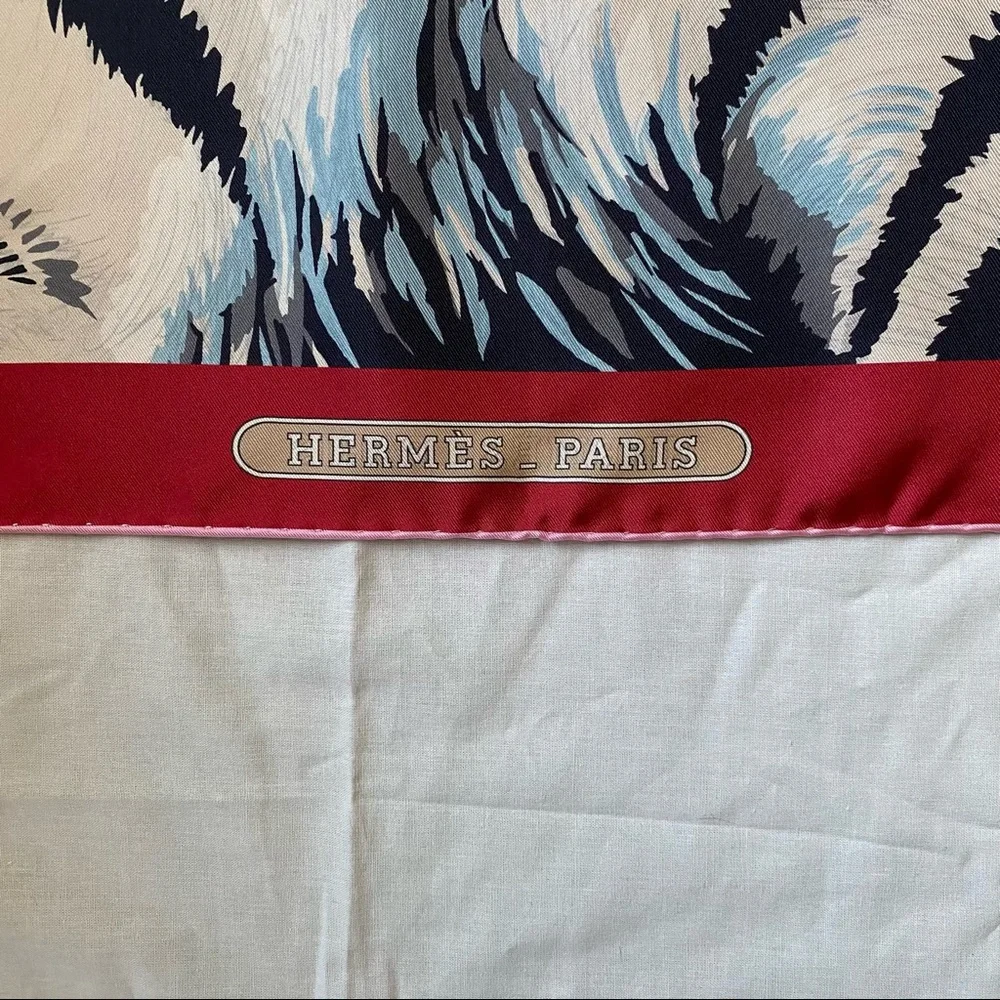 Hermes Tigre Royal double face scarf 90